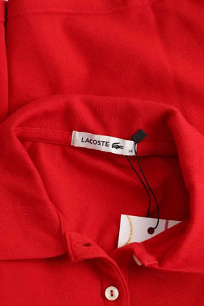 Polo Lacoste Rouge en Coton