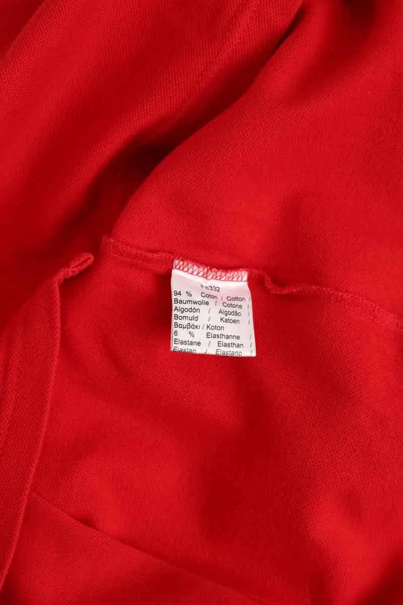 Polo Lacoste Rouge en Coton