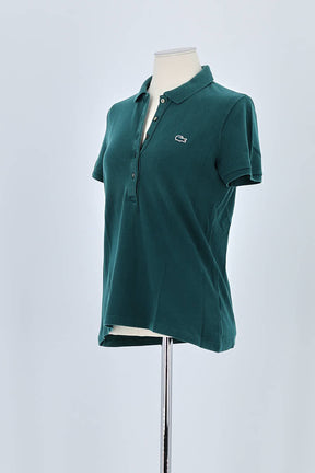 Polo Lacoste Vert en Coton