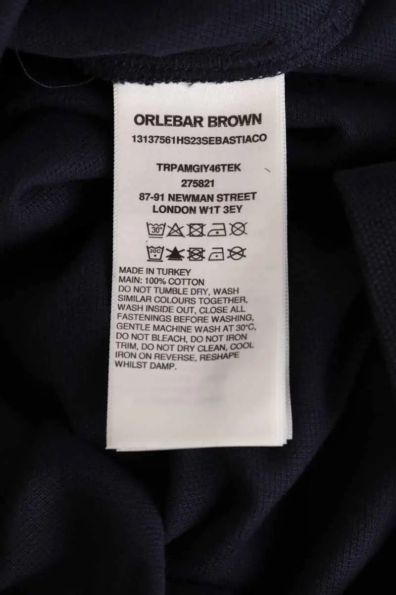 Polo Orlebar Brown Marine en Coton