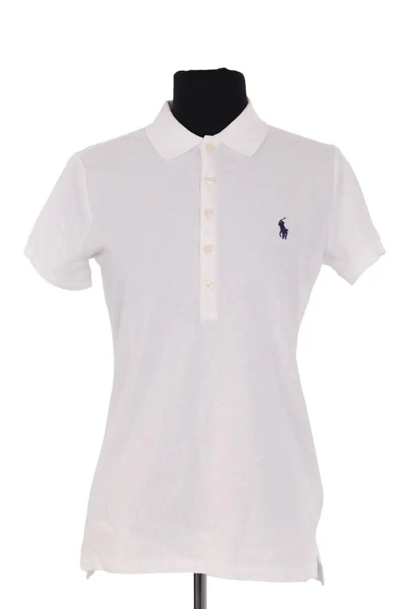 Polo Ralph Lauren Blanc en Coton, taille M - Seconde Main