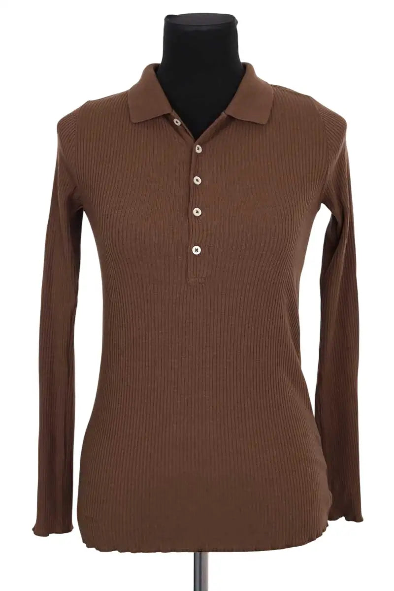 Polo Ralph Lauren Marron en Coton, taille S - Seconde Main