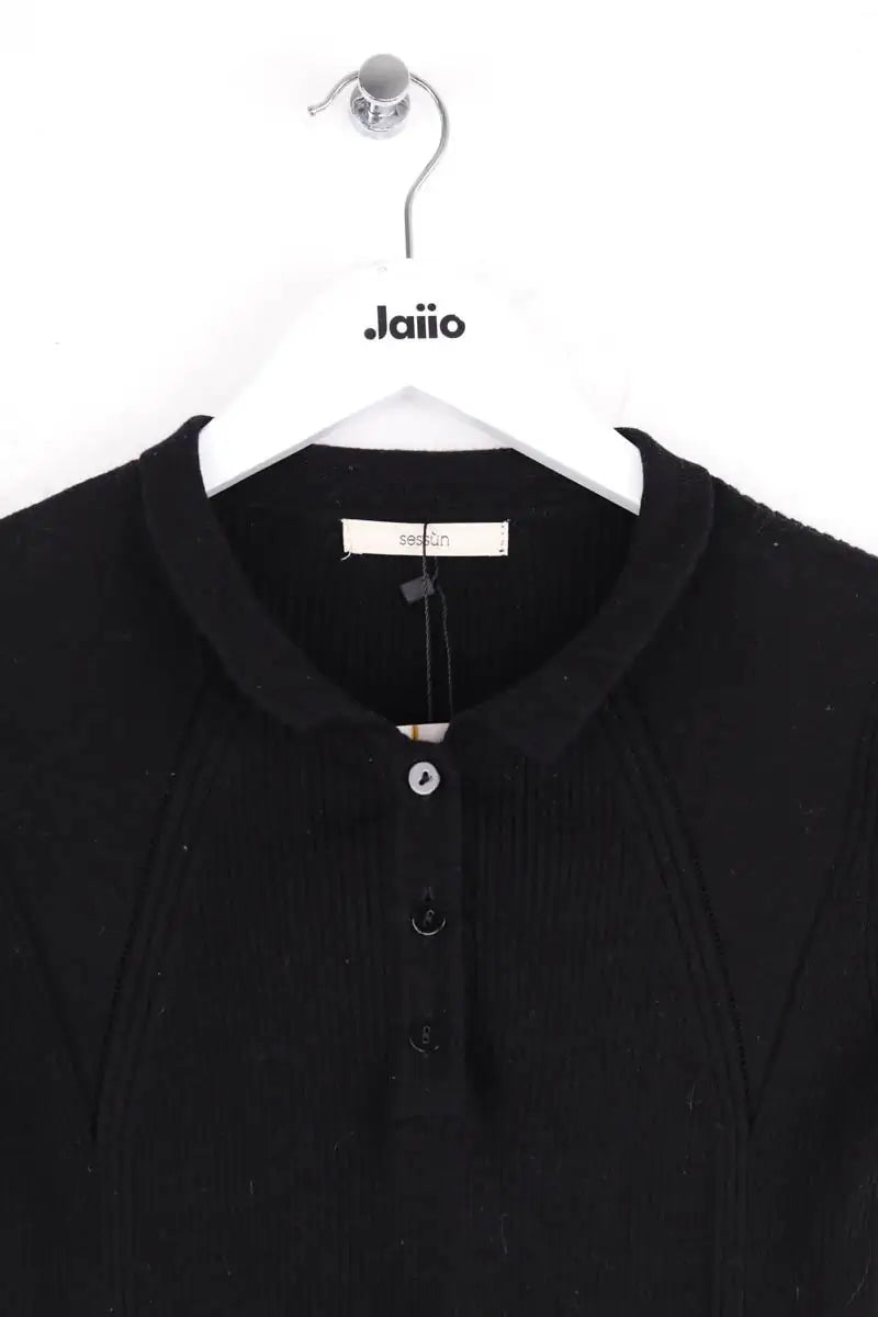 Polo Sessun Noir en Coton