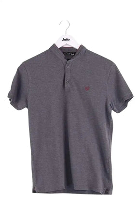 Polo The Kooples Gris en Coton, taille S - Seconde Main