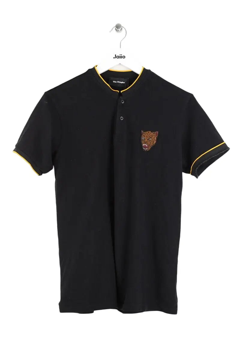 Polo The Kooples Noir en Coton, taille S - Seconde Main