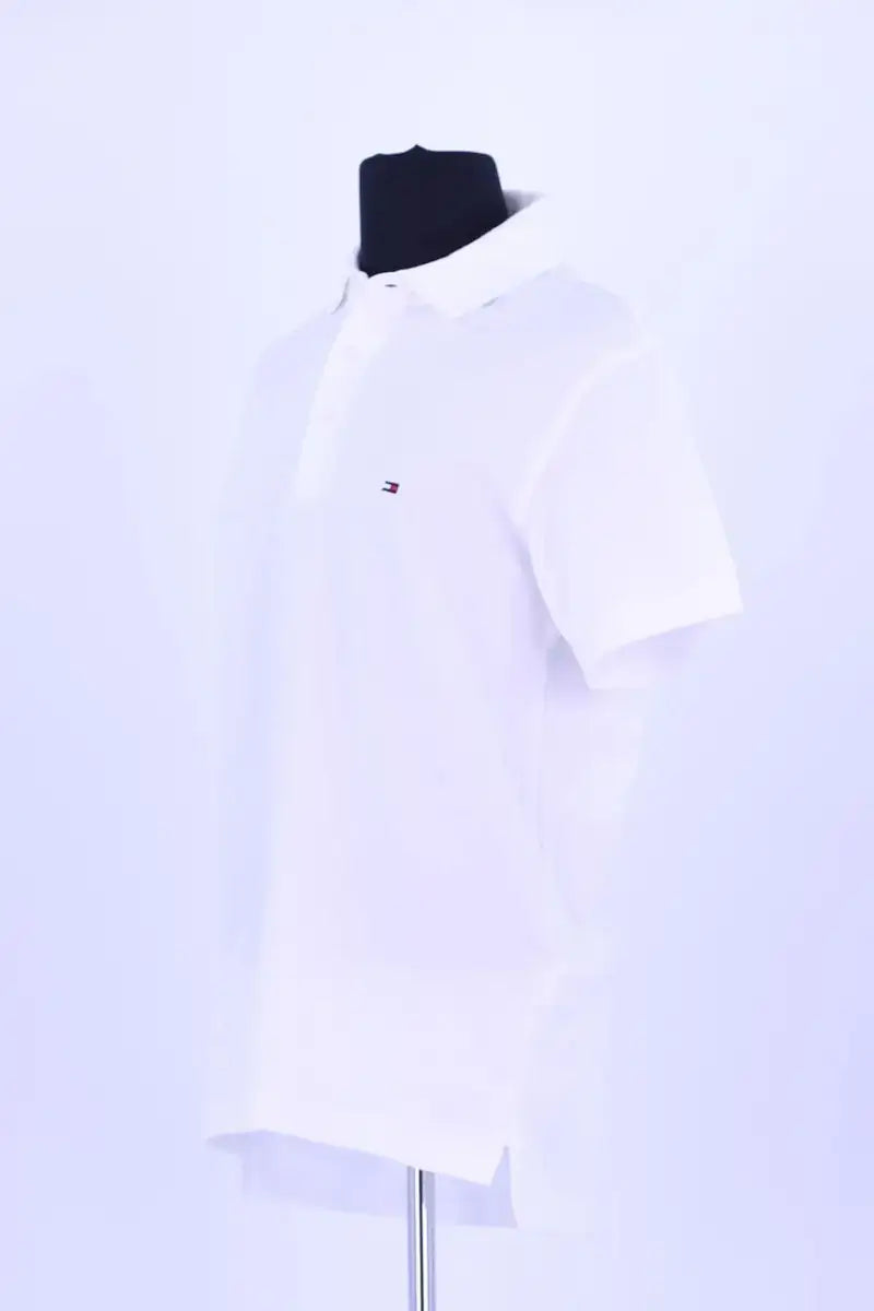Polo Tommy Hilfiger Blanc en Coton