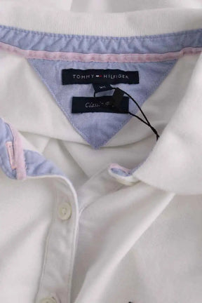 Polo Tommy Hilfiger Blanc en Coton