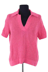 Polo Tommy Hilfiger Rose en Coton, taille M - Seconde Main