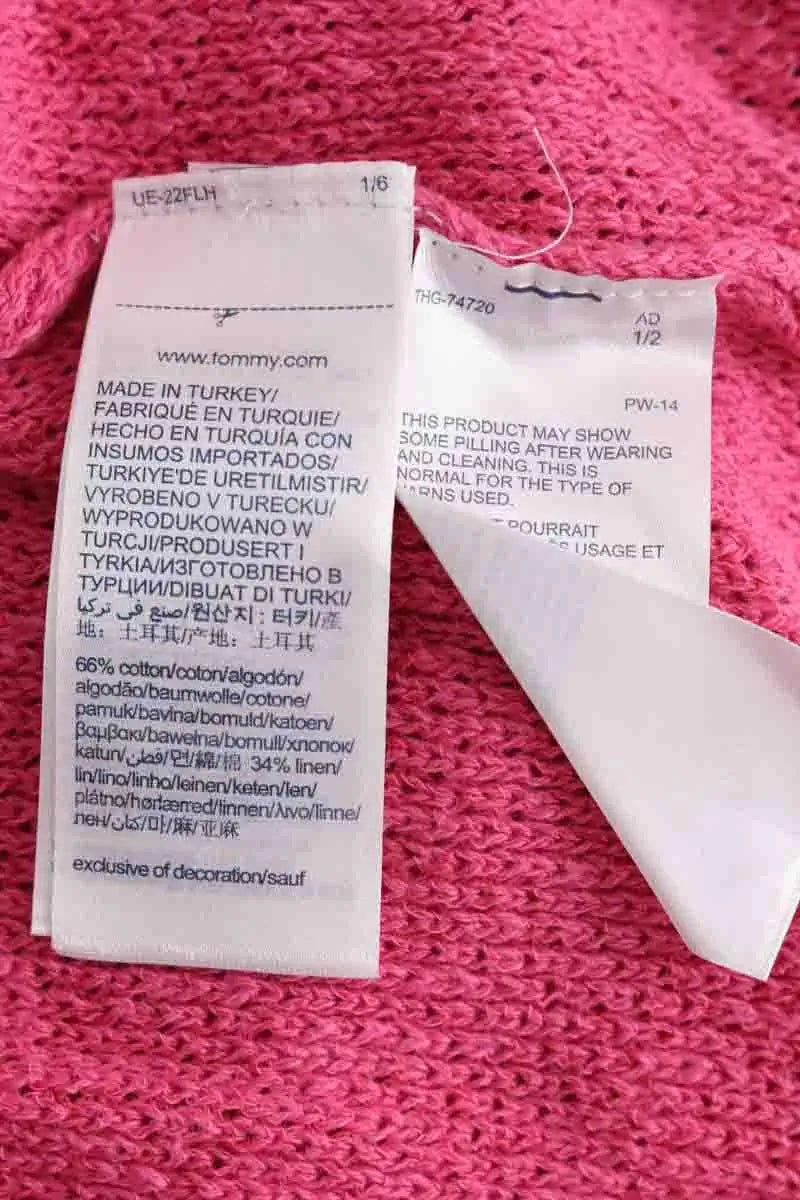 Polo Tommy Hilfiger Rose en Coton