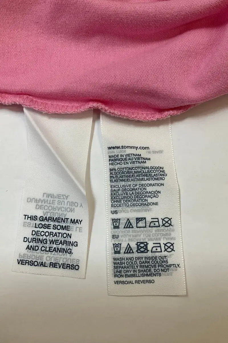 Polo Tommy Hilfiger Rose en Coton