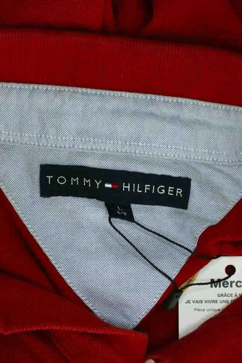 Polo Tommy Hilfiger Rouge en Coton