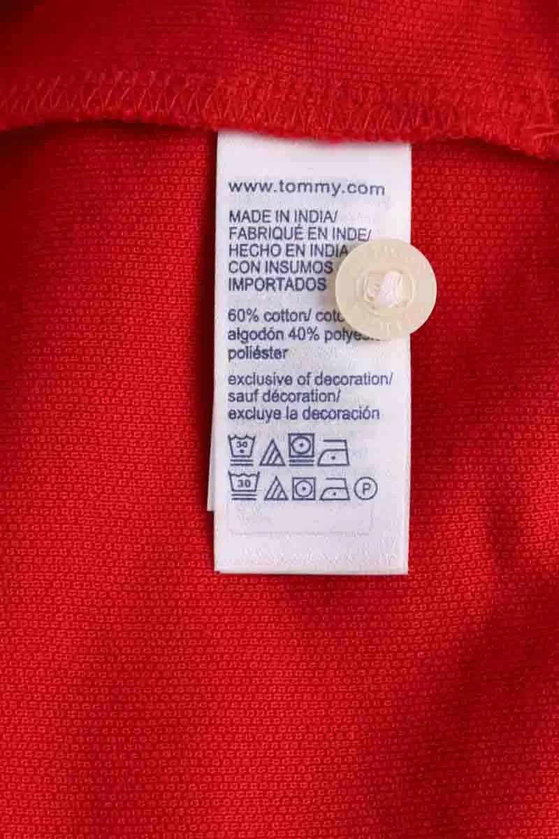 Polo Tommy Hilfiger Rouge en Coton