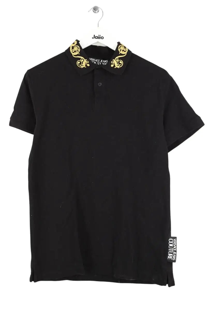 Polo Versace Noir en Coton, taille XXL - Seconde Main