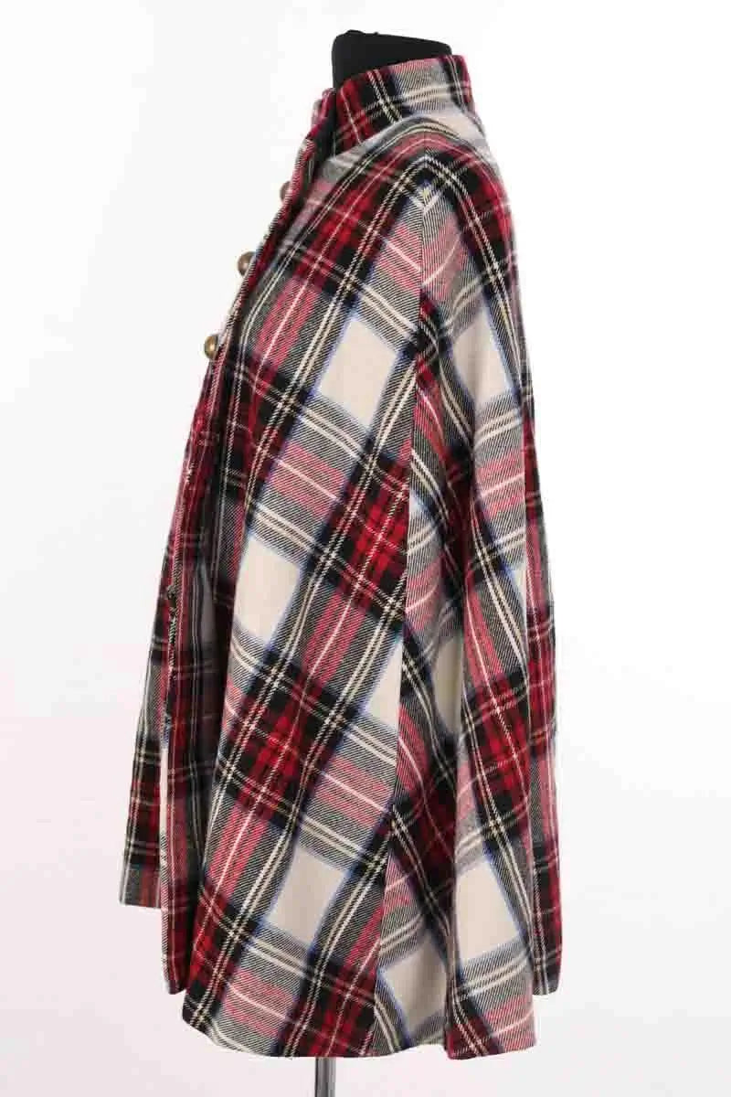 Poncho APC Rouge en Laine