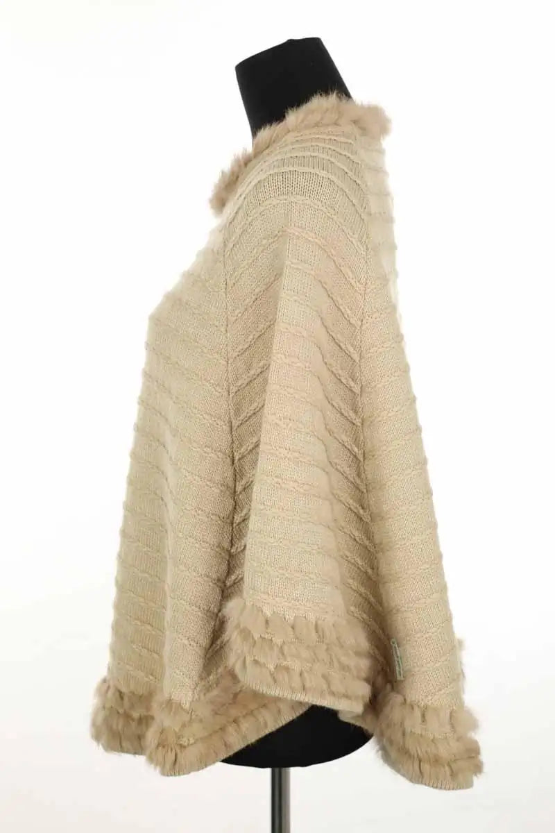 Poncho Armani Jeans Beige en Synthétique