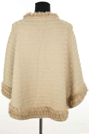 Poncho Armani Jeans Beige en Synthétique