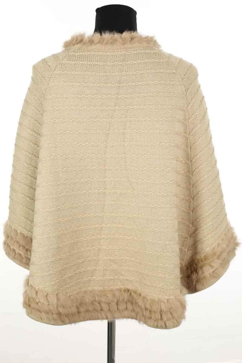 Poncho Armani Jeans Beige en Synthétique