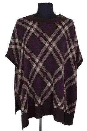 Poncho Eric Bompard Marron en Laine, taille TU - Seconde Main