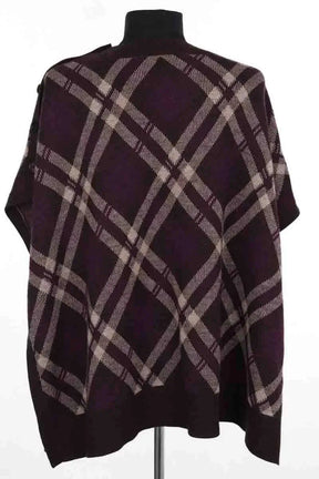 Poncho Eric Bompard Marron en Laine