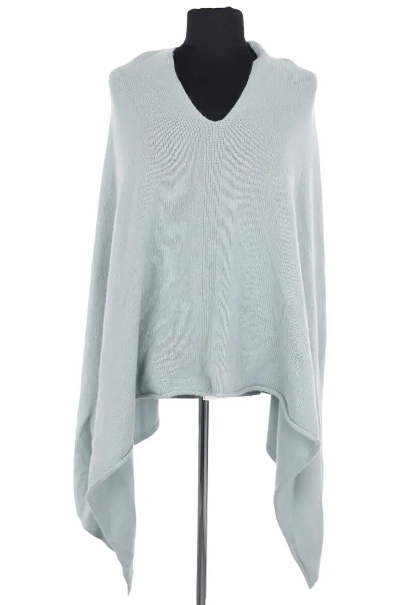 Poncho Eric Bompard Vert en Cachemire, taille TU - Seconde Main