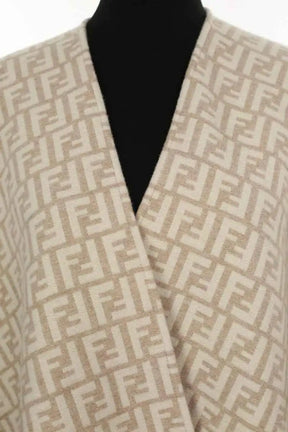 Poncho Fendi Beige en Laine