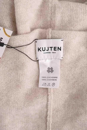 Poncho Kujten Beige en Cachemire