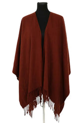 Poncho Les Petites Marron en Coton, taille TU - Seconde Main