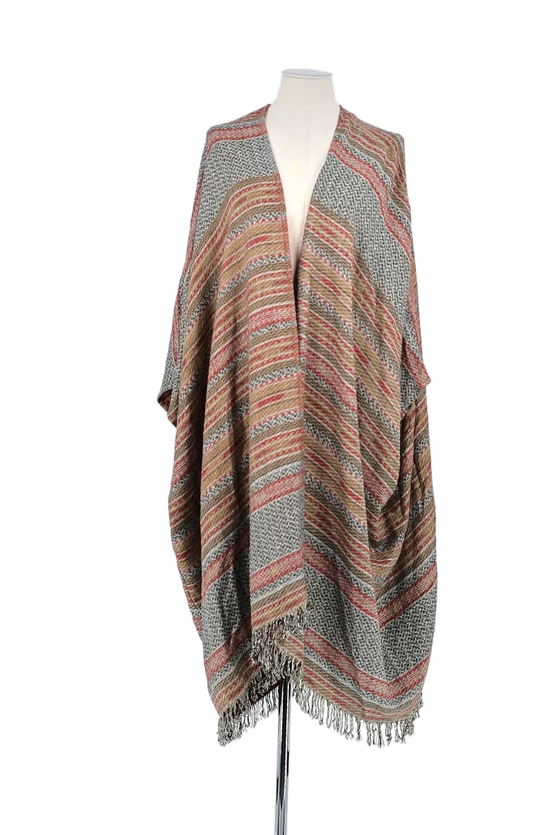 Poncho Mes Demoiselles Marron en Viscose - Seconde Main