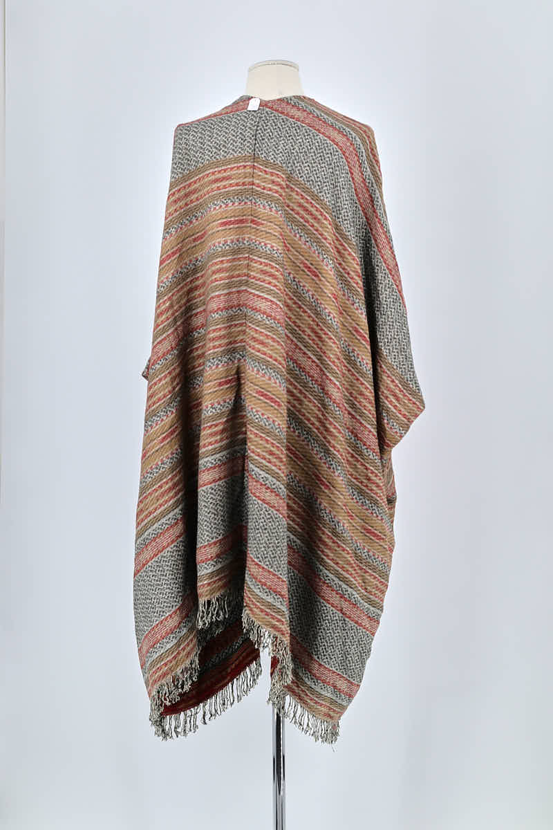 Poncho Mes Demoiselles Marron en Viscose