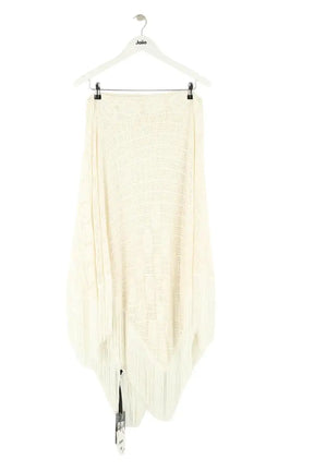 Poncho Pinko Blanc en Viscose, taille M - Seconde Main