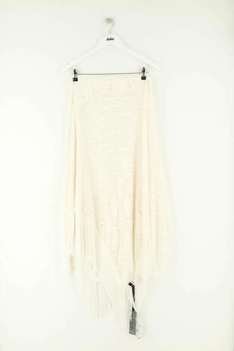Poncho Pinko Blanc en Viscose