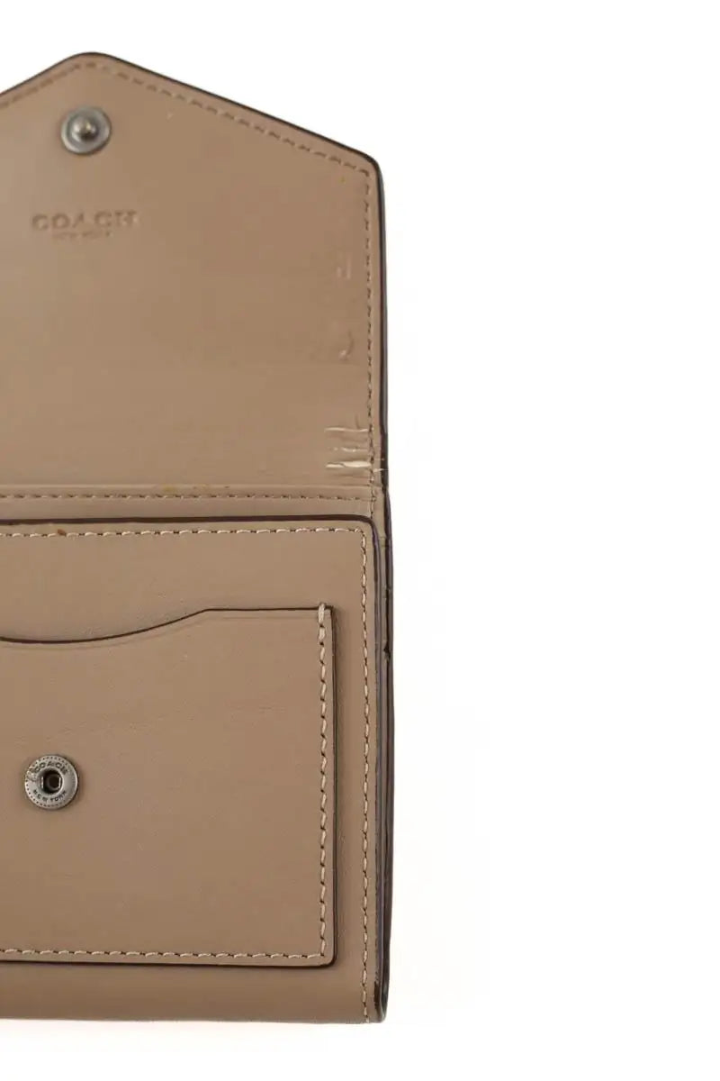 Porte-carte Coach Gris en Cuir
