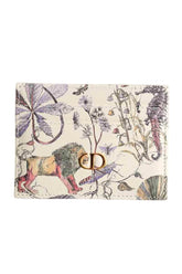 Porte-carte Dior Caro Blanc en Cuir - Seconde Main