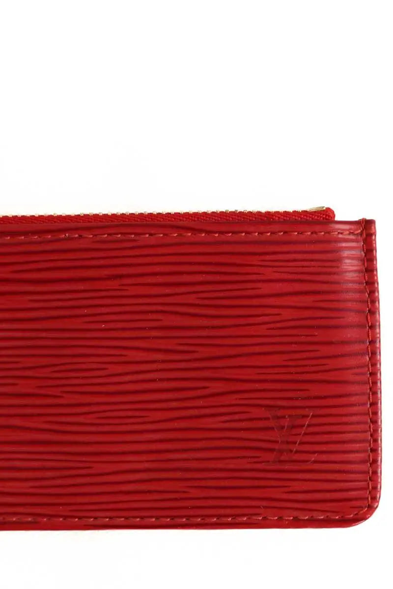 Porte-carte Louis Vuitton Rouge en Cuir