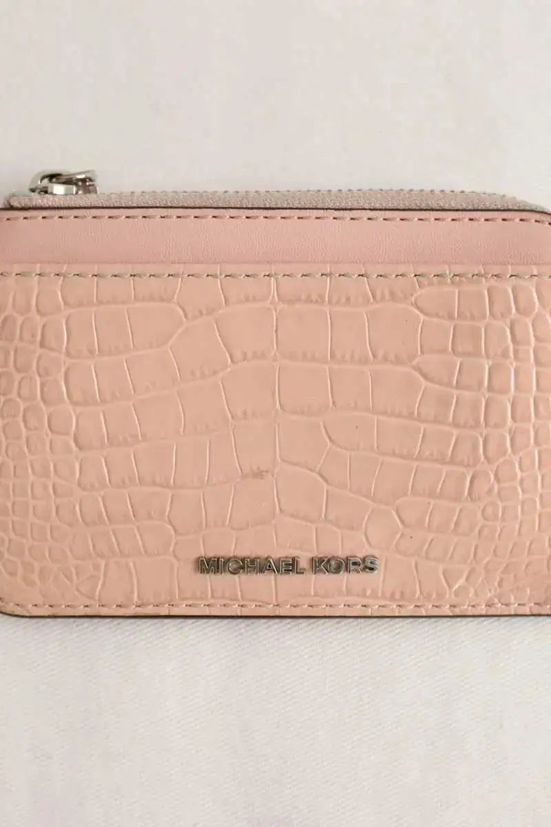 Porte-carte Michael Kors Rose en Cuir