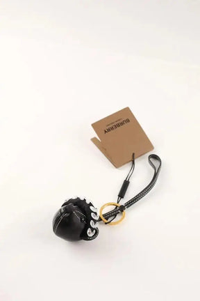 Porte-clé Burberry Noir en Cuir