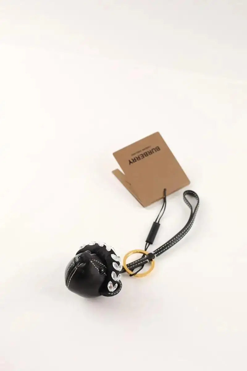 Porte-clé Burberry Noir en Cuir