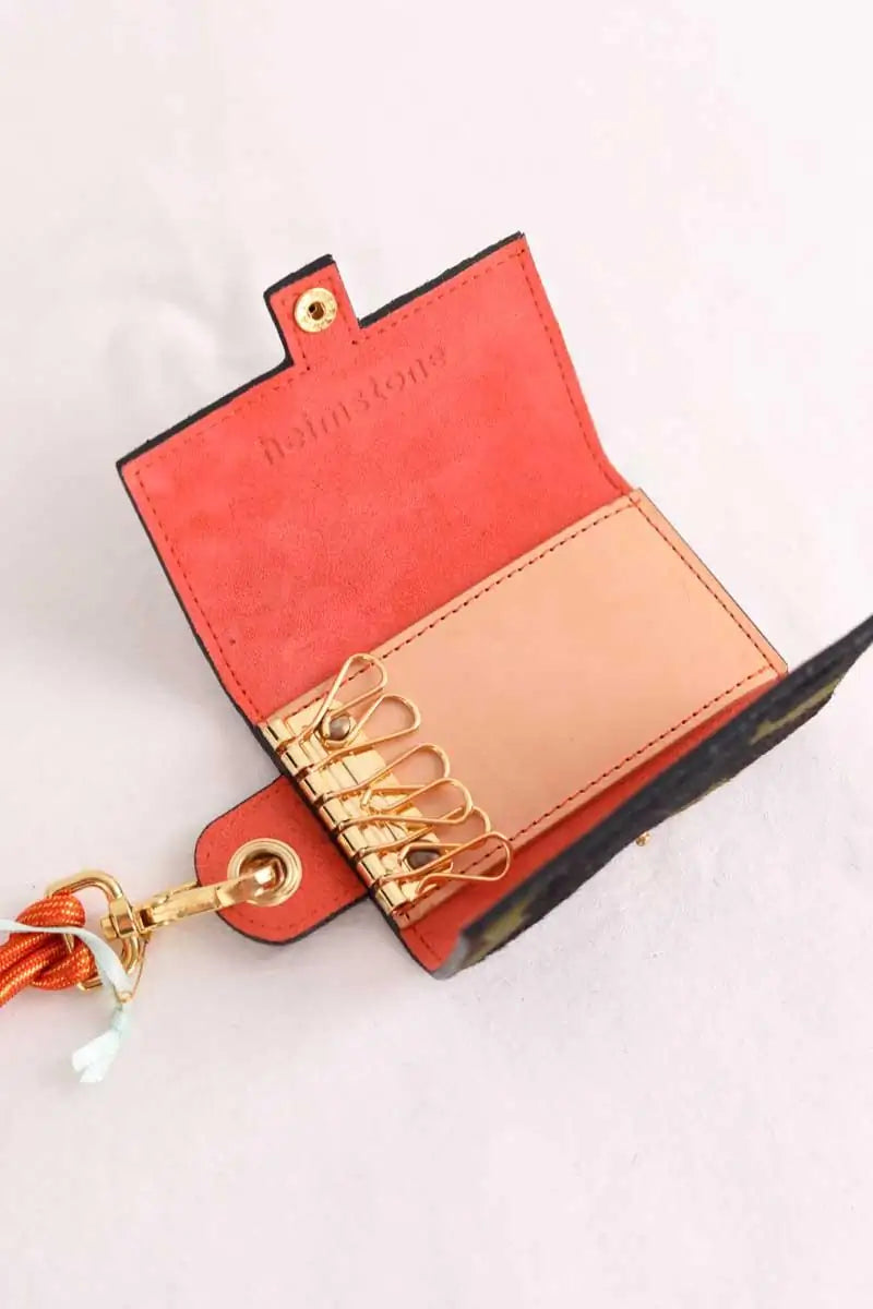 Porte-clé Heimstone Camouflage manda porte clef clapet Marron en Tissu