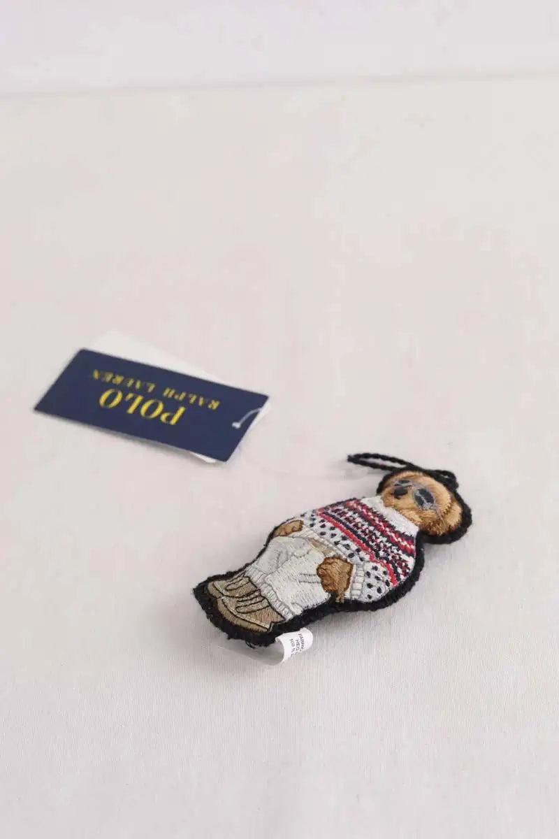 Porte-clé Ralph Lauren Blanc en Tissu