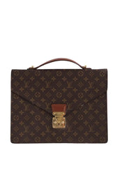 Porte document  Louis Vuitton Noir en Cuir - Seconde Main
