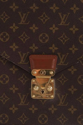 Porte document  Louis Vuitton Noir en Cuir