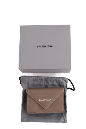 Porte-monnaie Balenciaga Camel en Cuir
