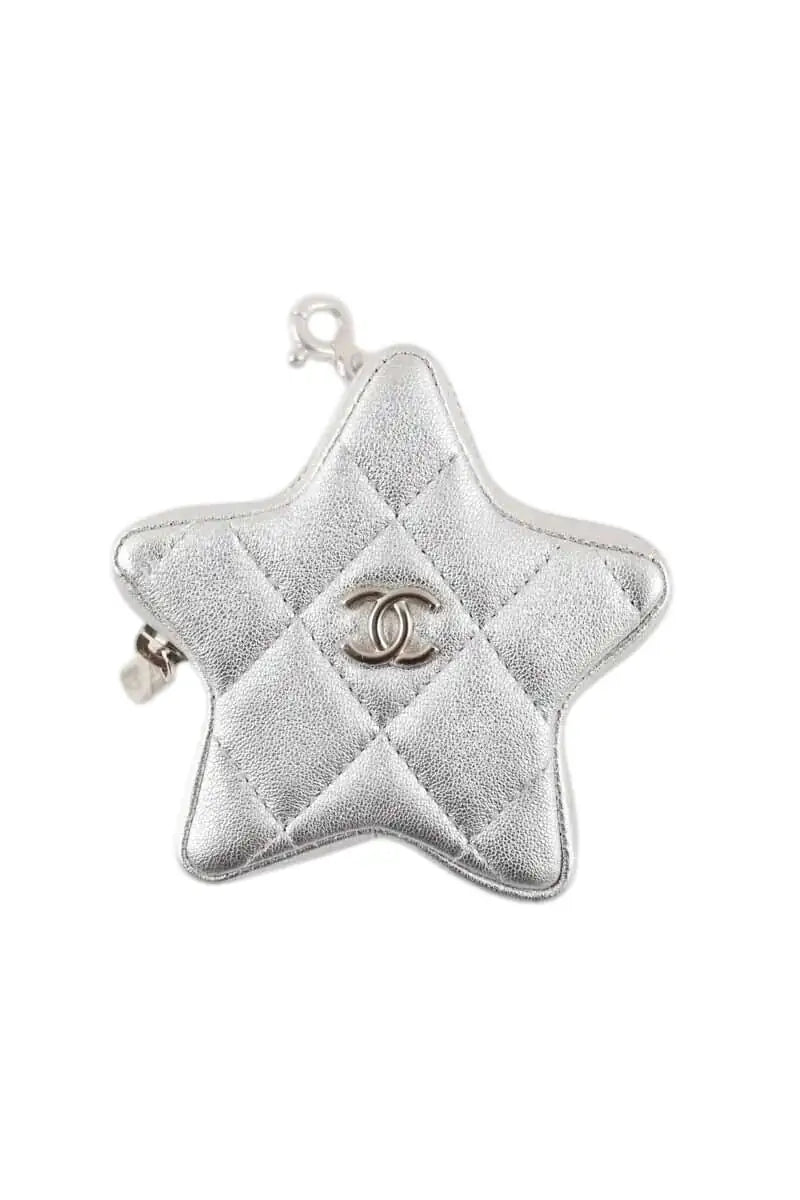 Porte-monnaie Chanel Argent en Cuir - Seconde Main