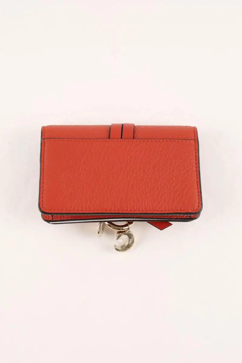 Porte-monnaie Chloé Rouge en Cuir