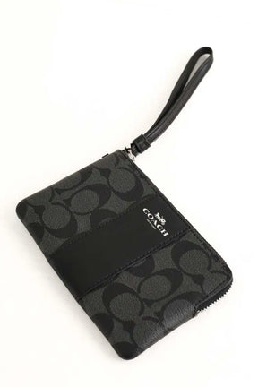 Porte-monnaie Coach Noir en Cuir