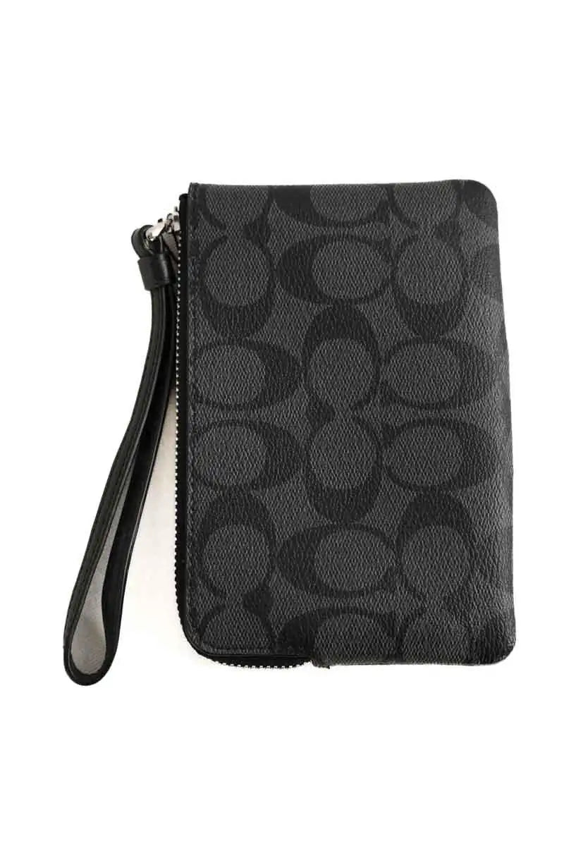 Porte-monnaie Coach Noir en Cuir