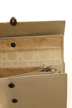 Porte-monnaie Dior Beige en Cuir
