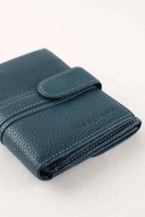 Porte-monnaie Longchamp Bleu en Cuir