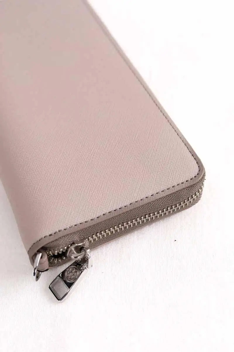 Porte-monnaie Tory Burch Beige en Cuir