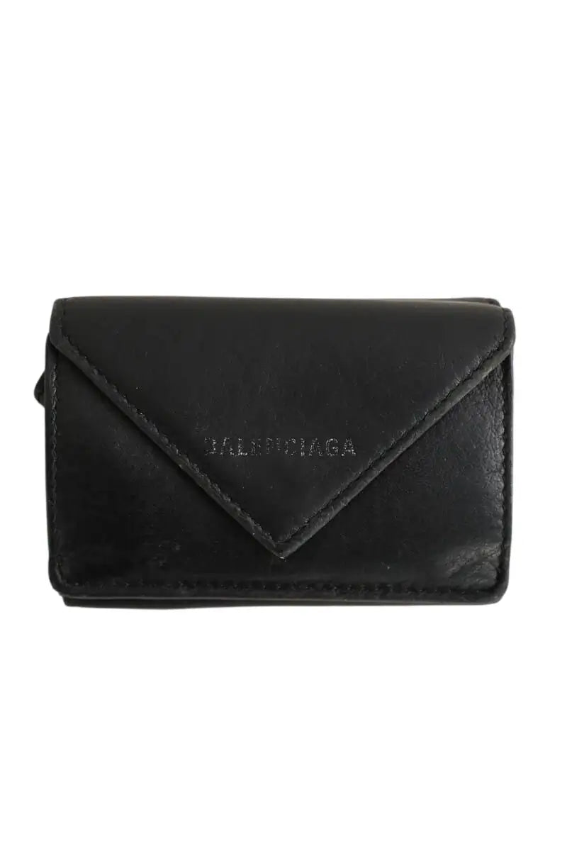 Portefeuille Balenciaga Noir en Cuir - Seconde Main